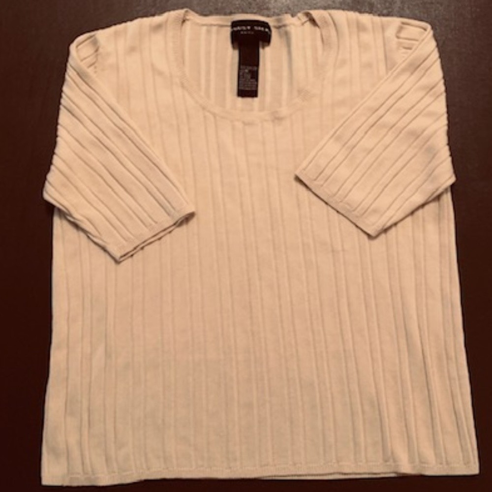Yellow silk tee shirt